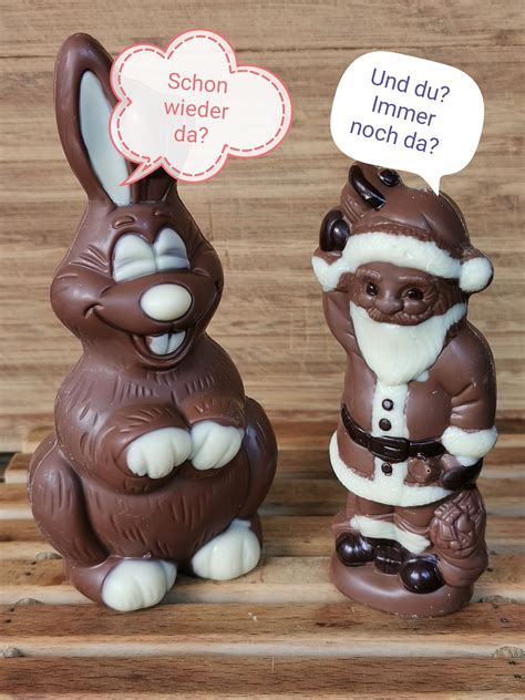 Saisonale Milka-Editionen: Weihnachtsmann und Osterhase