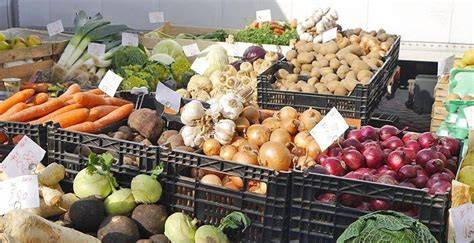 Saisonales Gemüse auf dem Markt