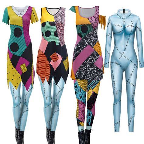 Sally Cosplay Bodysuit und Nähte Detail