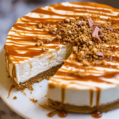 Salted Caramel Cheesecake No-Bake mit Dekoration