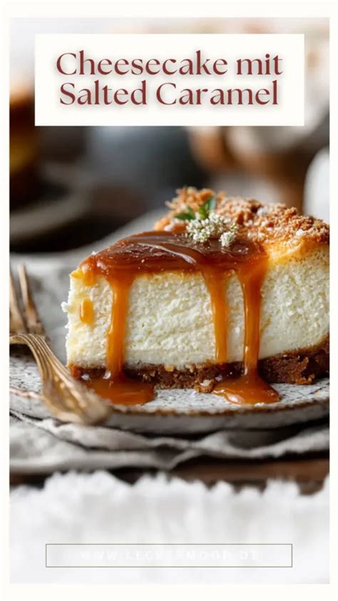 Salted Caramel Cheesecake mit Zutaten