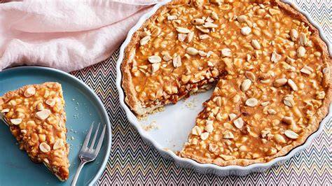 Salzkaramell-Tarte fertig aufgeschnitten
