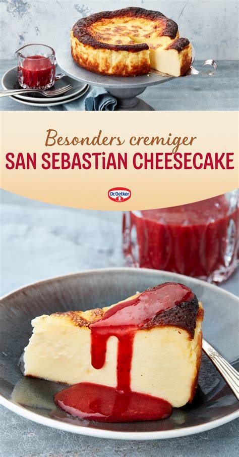 San Sebastian Cheesecake in Springform mit gebräunter Oberfläche