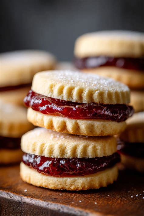 Sandwichkekse mit Obstfüllung