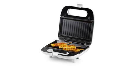 Sandwichmaker mit austauschbaren Backplatten zur Zubereitung von Sandwiches und Waffeln