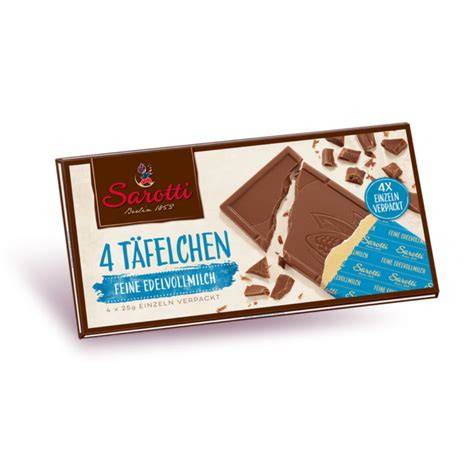 Sarotti Tafeln und Verpackung