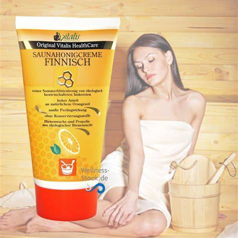 Saunahonigcreme-Anwendung in der Sauna