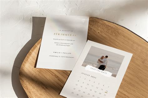 Save the Date Karten im romantischen Design