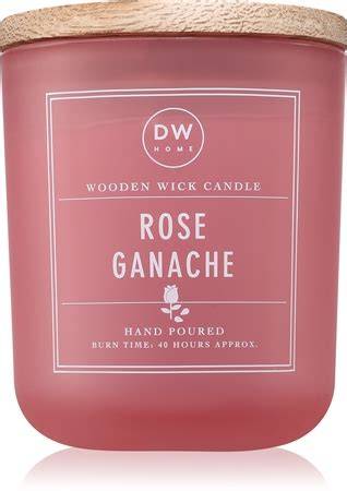 Schönes Glas und Wachs der DW Home Rose Ganache Duftkerze