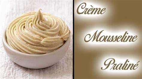 Schüssel mit Crème Mousseline und Praliné