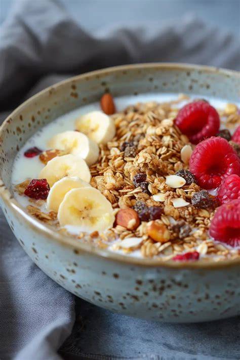 Schüssel mit cremigem Vanillepudding aus Hafermilch