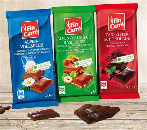 Schachtel mit UTZ-zertifizierten Schokoladentafeln