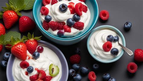 Schale Magerquark mit frischen Beeren und Leinsamen