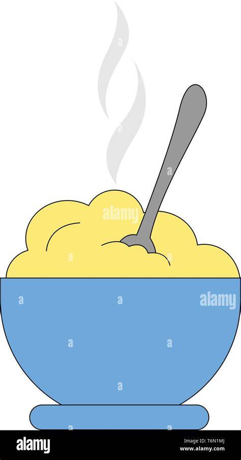 Schale mit Kaffeepudding und Löffel