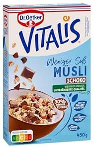 Schale mit Vitalis Schoko Müsli und Mandeln