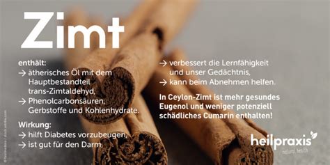 Schaubild: Mechanismus der blutzuckersenkenden Wirkung von Zimt