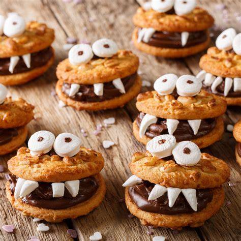 Schaurig-schöne Monsterkekse mit lustigen Augen