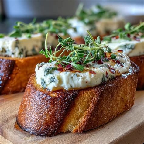 Scheibe Brot mit Hot Honey und Ziegenkäse