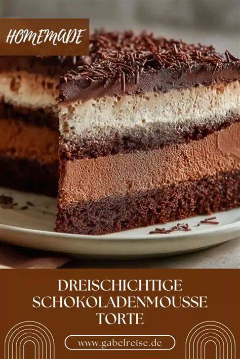 Schema: Aufbau der Africa Torte mit Marquise-Boden und Schokoladenmousse