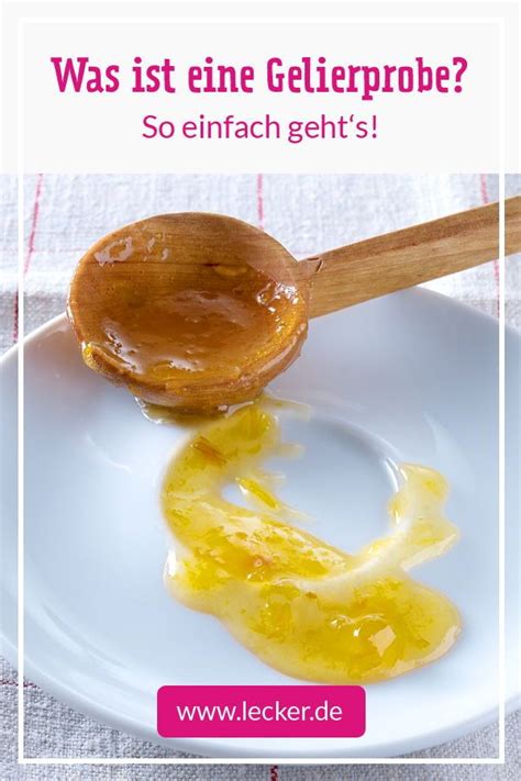 Schema: Gelierprobe bei Marmelade