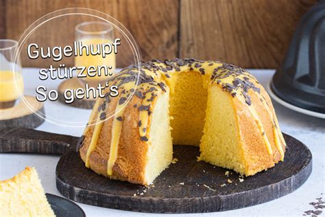 Schema: Gugelhupf richtig stürzen und lösen