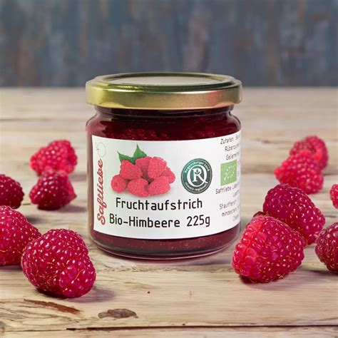 Schema: Herstellung von Fruchtaufstrich aus Himbeeren