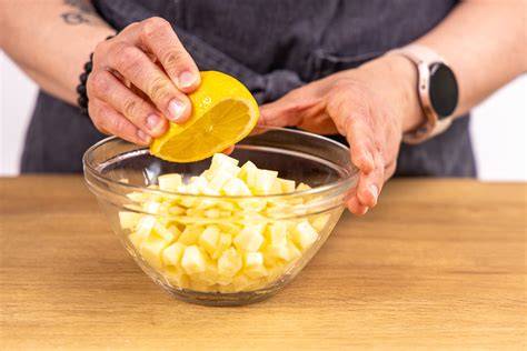 Schema: Mürbeteigschale, Apfelwürfel in Saftstärke, Backzeit 55 Minuten