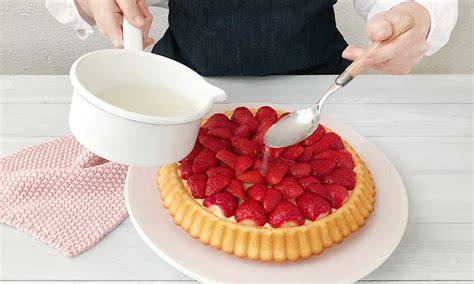 Schema: Obst belegen und Guss zubereiten