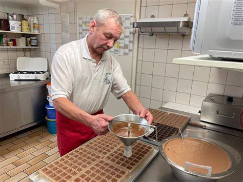 Schema: Pralinenproduktion manuell und industriell