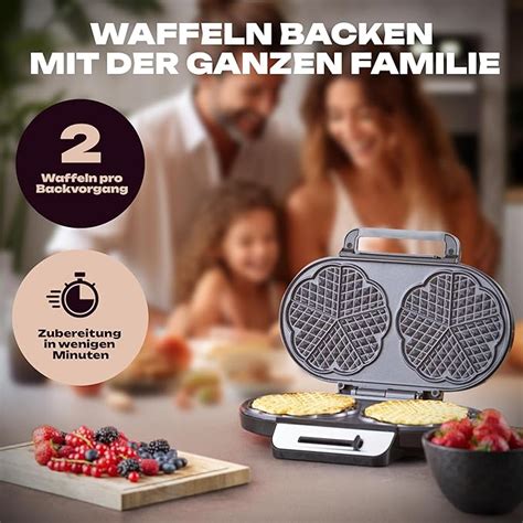 Schema: Reinigungsschritte am antihaftbeschichteten Waffeleisen