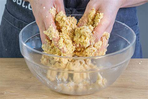 Schema: So wird der Teig für Boden und Streusel im Thermomix gemischt