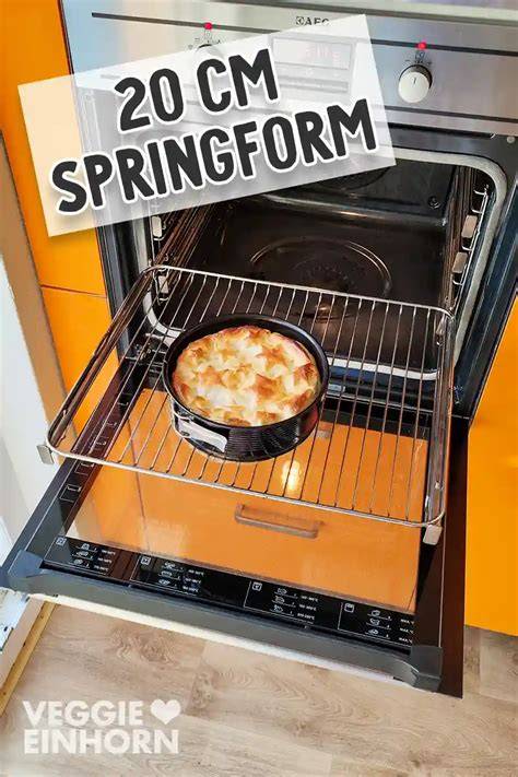 Schema: Temperaturleitfaden und Position der Springform im Ofen