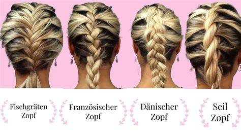 Schema: Unterschiedliche Flechtarten bei Zopf/Babka