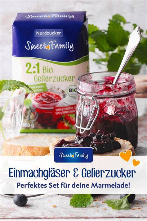 Schema: Verschiedene Gelierzucker-Verhältnisse für Marmelade