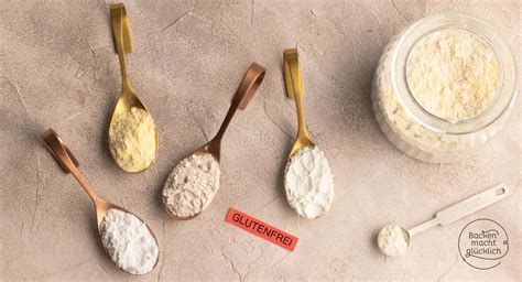 Schema: Zusammensetzung einer einfachen glutenfreien Mehlmischung