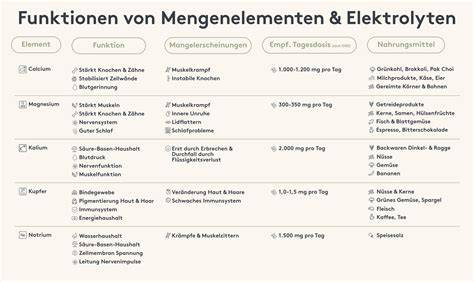Schema: Zusammensetzung eines Malzgetränks (Kohlenhydrate, B-Vitamine, Elektrolyte)