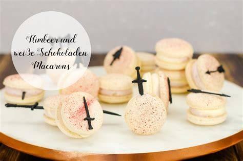 Schema: Zutaten für Schokoladen-Macarons und Tafelkreationen