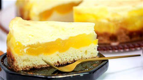 Schema: zweistufiges Backen mit Mohnschicht und Schmandguss