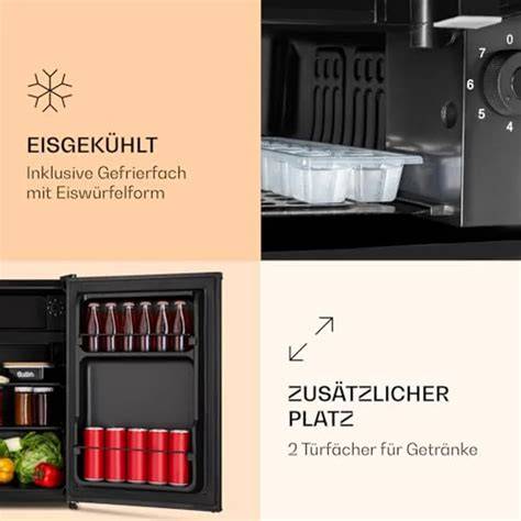 Schema Geräuschentwicklung: Vergleich Eiswürfelmaschine, Kühlschrank, Spülmaschine (dB)