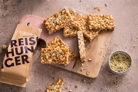 Schema Herstellung von Reiswaffeln: Puffen, Backen, Verpacken