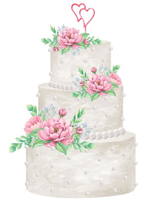 Schema einer stabilen, drei Etagen umfassenden Hochzeitstorte mit Tortensäulen