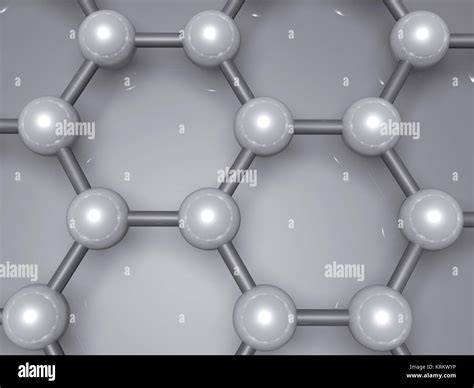 Schematische Darstellung der sechseckigen Wabenstruktur