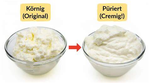 Schematische Grafik: Quark vs. Frischkäse - Konsistenzvergleich, Wasserbad-Schritt