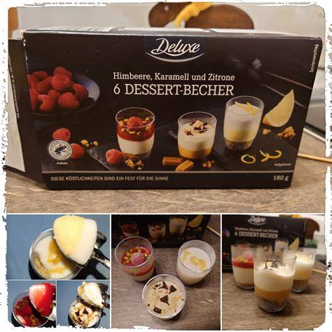 Schicht-Desserts im durchscheinenden Becher
