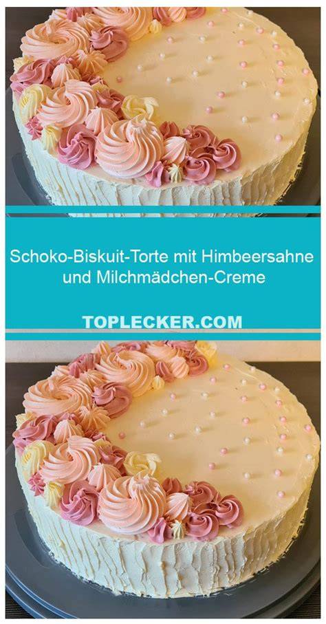 Schichtaufbau: Biskuit - Creme - Banane - Biskuit - Creme