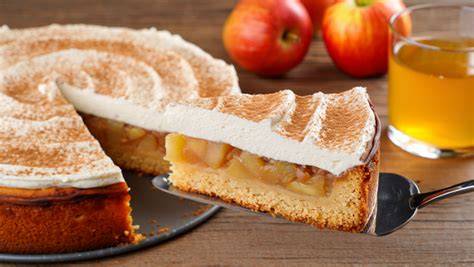 Schichtaufbau Cantuccini-Apfelkuchen ohne Backen
