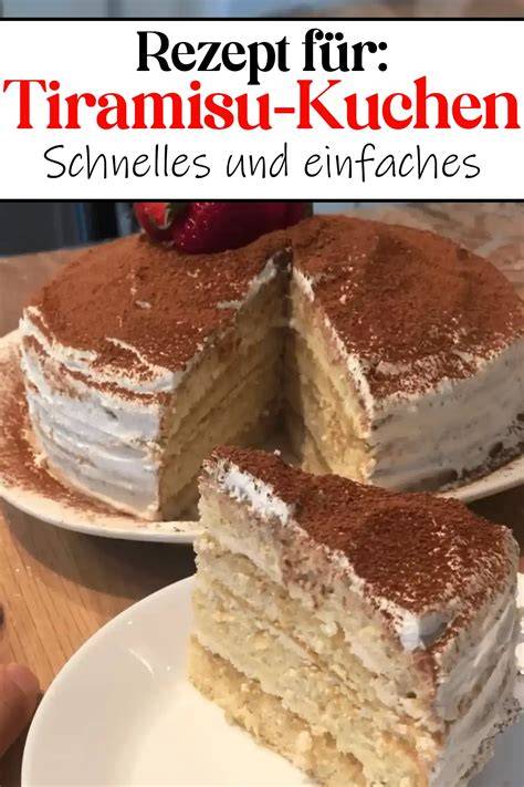 Schichtaufbau Tiramisu Kuchen