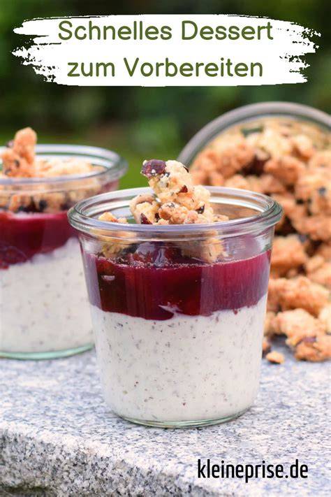 Schichten: Joghurt-Keks-Frucht-Dessert, Serviervorschläge