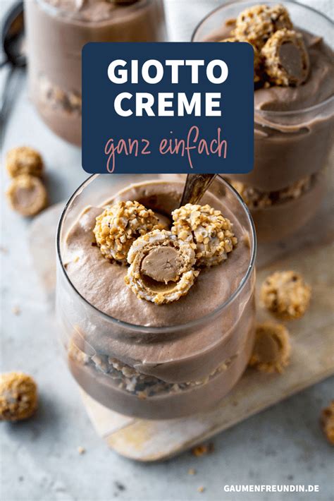 Schichten im Glas: Giotto Creme mit Nougat und Mascarpone