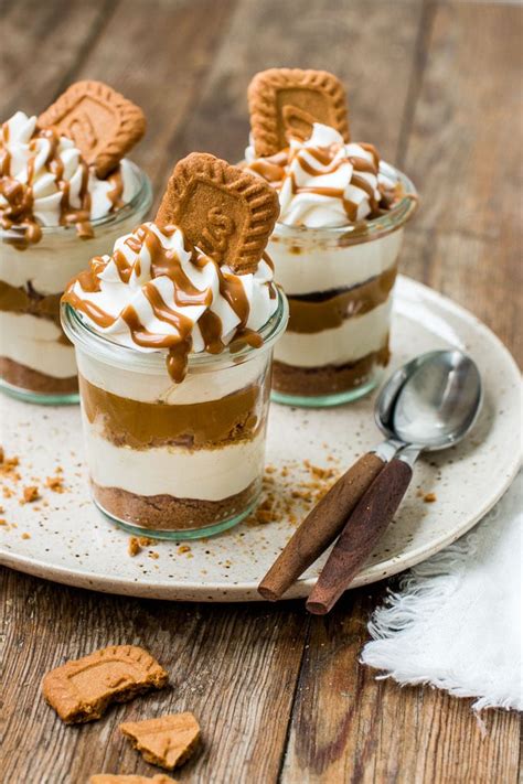 Schichten im Glas: Lotus Biscoff Dessert